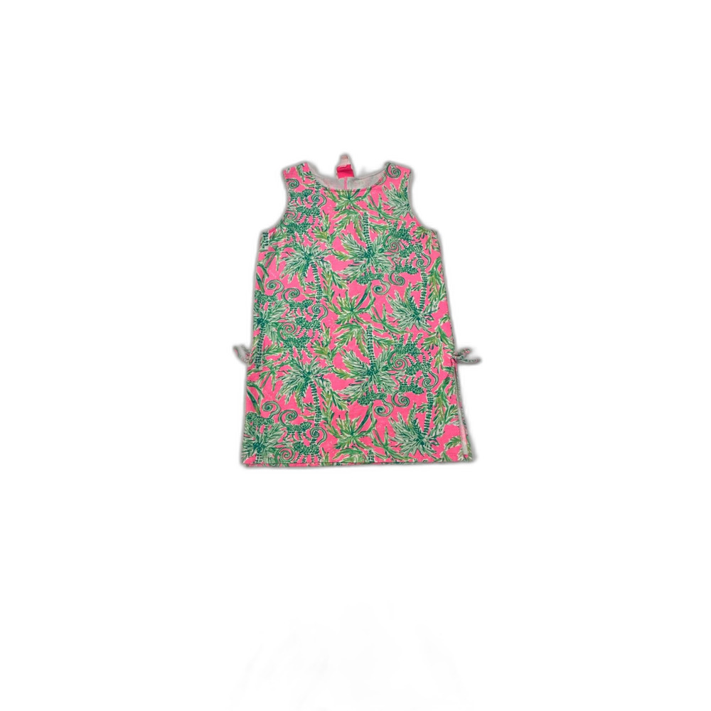 Lilly Pulitzer Girl's Mini Donna Dress Pink Hangin Around Size 14/16